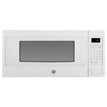 GE PEM31DFWW Profile Series 1.1 Cu Ft Countertop Microwave, White