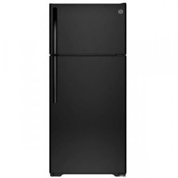 GE GTE16DTHBB 15.5 Cubic Feet Top-Mount Refrigerator Black