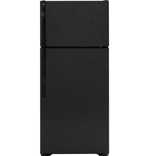GE GTH18CBEBB 18.1 Cu Ft Refrigerator RH Black 28"