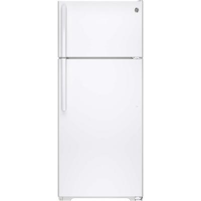 GE GIE18GTHWW 18 Cu Foot Top-Mount Refrigerator