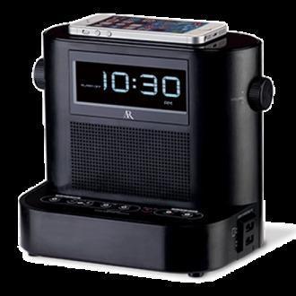 RCA Acoustic Research Universal Charging Soundflow Wireless Audio Clock Radio