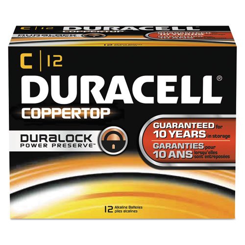Duracell C Coppertop Alkaline Battery Pack of 12