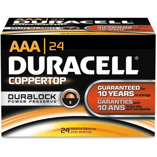 Duracell AAA Coppertop Alkaline Battery 24pk
