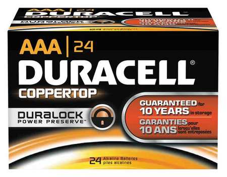 Duracell AA Coppertop Alkaline Battery 24pk