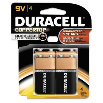 Duracell Coppertop Alkaline Battery 4pk