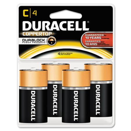 Duracell C Coppertop Alkaline Battery 4pk