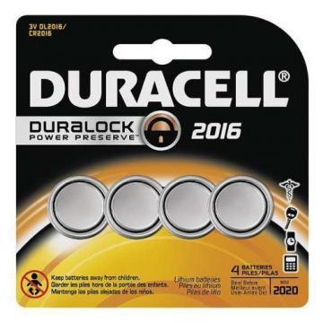 Duracell 2016 3V Lithium Battery 4pk