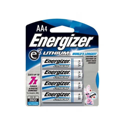 Energizer AA Lithium Battery 4 Per Package