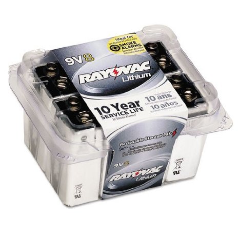 Rayovac 9V Ultra Pro Lithium Battery 8 Per Package