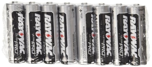 Rayovac AA Carbon Zinc Battery 8 Per Package