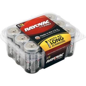 Rayovac C Pro Alkaline Battery 12 Per Package