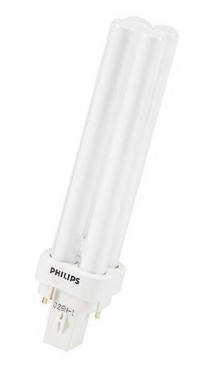 Philips Compact Fluorescent Bulb 14W Quad 4100K 4-Pin Base
