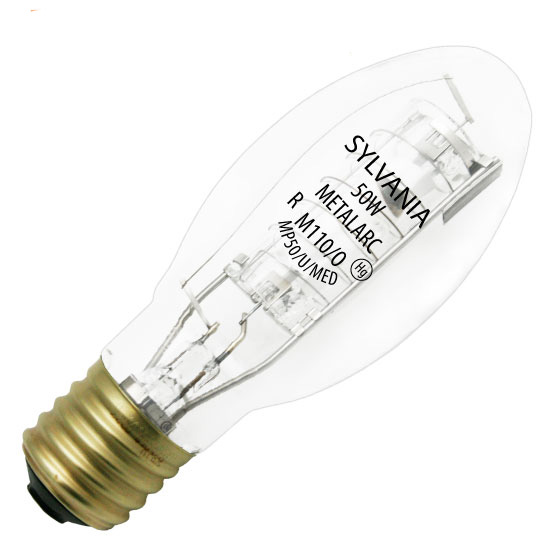 Sylvania Metal Halide Bulb 50W Medium Base Clear