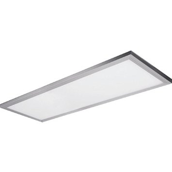 Feit LED 2' Edge-Lit Ceiling Fixture, 24 Watt, Brushed Nickel, Low 1" Profile