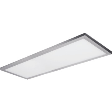 Feit LED 4' Edge-Lit Ceiling Fixture, 48 Watt, Brushed Nickel, Low 1" Profile