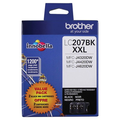 Brother LC2072PKS 2-Pack Innobella XXL Black Ink Cartridges
