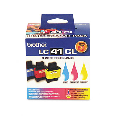 Brother LC413PKS 3-Pack Color Ink Cartridges