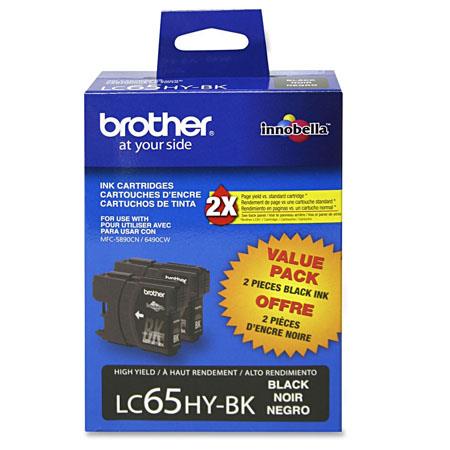 Brother LC652PKS 2-Pack Innobella High Yield Black Inks