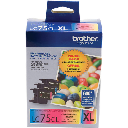 Brother LC753PKS 3-Pack Innobella XL Color Ink Cartridges