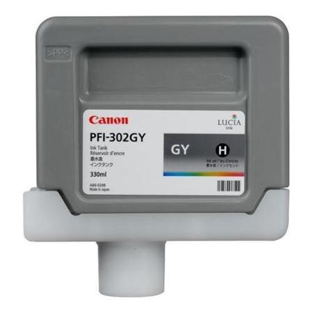 Canon PFI-302GY Gray Ink Cartridge