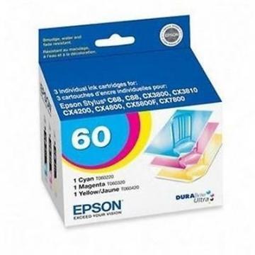Epson 60, Color Ink Cartridges C/M/Y 3-Pack
