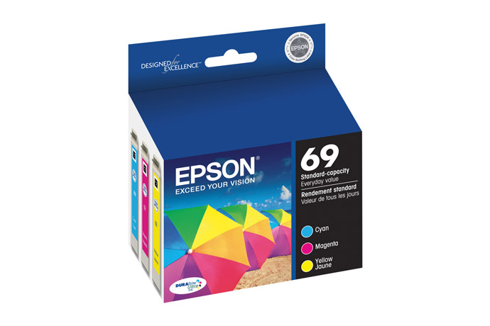 Epson 69, Color Ink Cartridges, C/M/Y 3-Pack