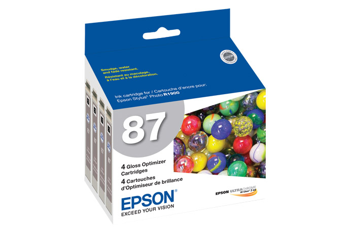 Epson 87 Gloss Optimizer Cartridge 4-Pack