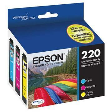 Epson 220 Color Ink Cartridges C/M/Y 3-Pack