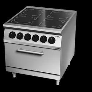 Giga EM Line 7 EM74CVE Ceramic-glass boiling unit with 1/1 electric static oven
