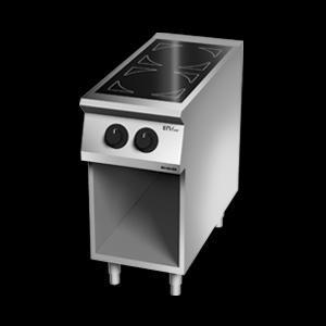 Giga EM Line 7 EM72PCV Ceramic-glass boiling unit on open cabinet