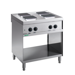 Giga Emme 7 M74PQ Electric solid top on open cabinet