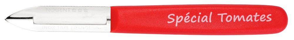 Nogent Peeler 1 edge, red handle, for tomatoes