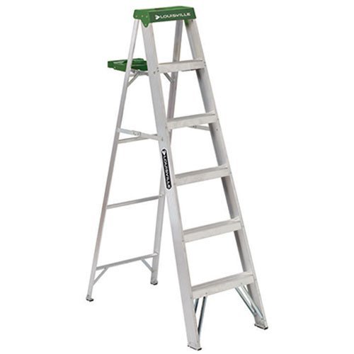 Louisville Type II 6 ft Aluminum Standard Step Ladder
