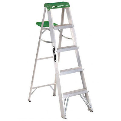 Louisville Type II 5 ft Aluminum Standard Step Ladder