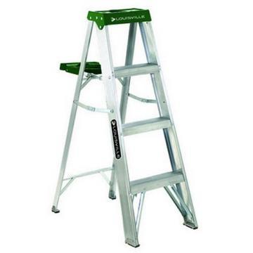 Louisville Type II 4 ft Aluminum Standard Step Ladder