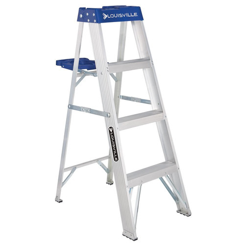 Louisville Type I 4 ft Aluminum Standard Step Ladder