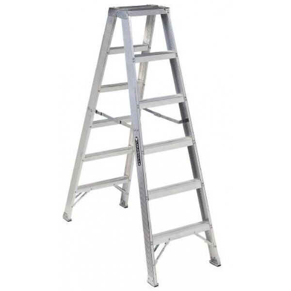 Louisville Type IA 6 ft Aluminum Twin Front Step Ladder