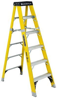 Louisville Type IAA 6 ft Fiberglass Standard Step Ladder