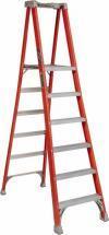 Louisville Type I 6 ft Fiberglass Twin Front Step Ladder