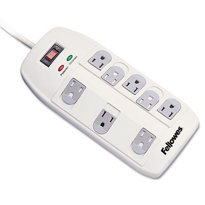 Fellowes Superior Workstation Surge Protector, 8 Outlets, 6 ft Cord, 2160 Joules