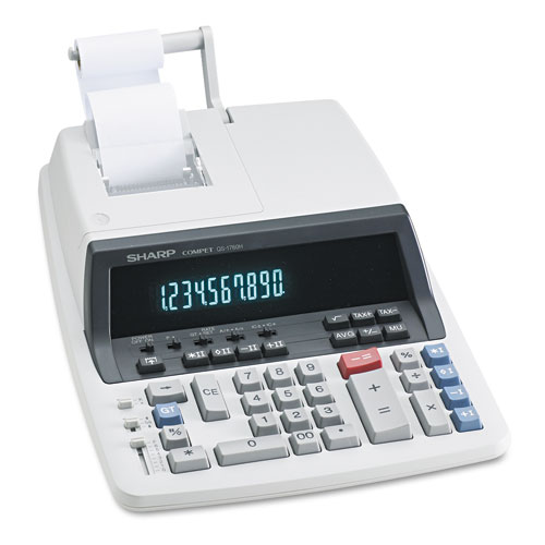 Sharp QS-1760H Two-Color Ribbon Printing Calculator