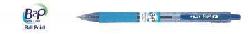 Pilot Recycled B2R Retractable Ball Point blue pen, Dozen Box