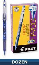 Pilot P700 Precise Rolling Ball Stick pen, Blue Gel Ink, Dozen Box