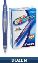 Pilot G6 Retractable Gel Ink, Blue, Dozen Box