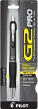 Pilot G2 Pro with a Gray barrel and Gel Ink, Black