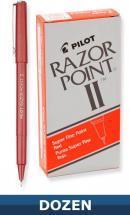 Pilot Razor Point II Marker pen, Red, Dozen Box