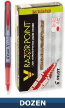 Pilot V Razor Point Marker pen, Red, Dozen Box