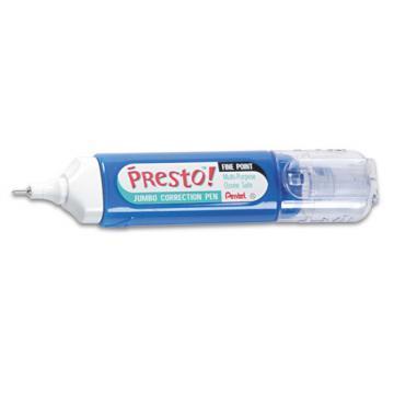 Pentel Presto! Multipurpose Correction Pen, 12 ml, White