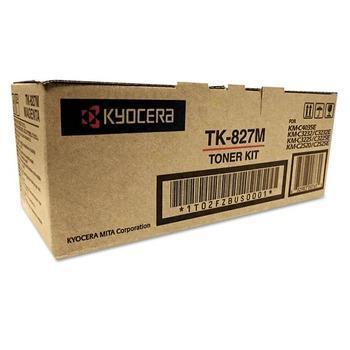 Kyocera Mita TK827M Toner, 7,000 Page-Yield, Magenta