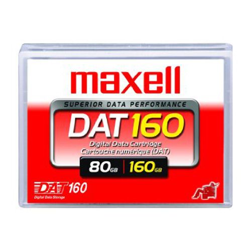 Maxell 8 mm DAT 160 Cartridge, 155m, 80GB/160GB